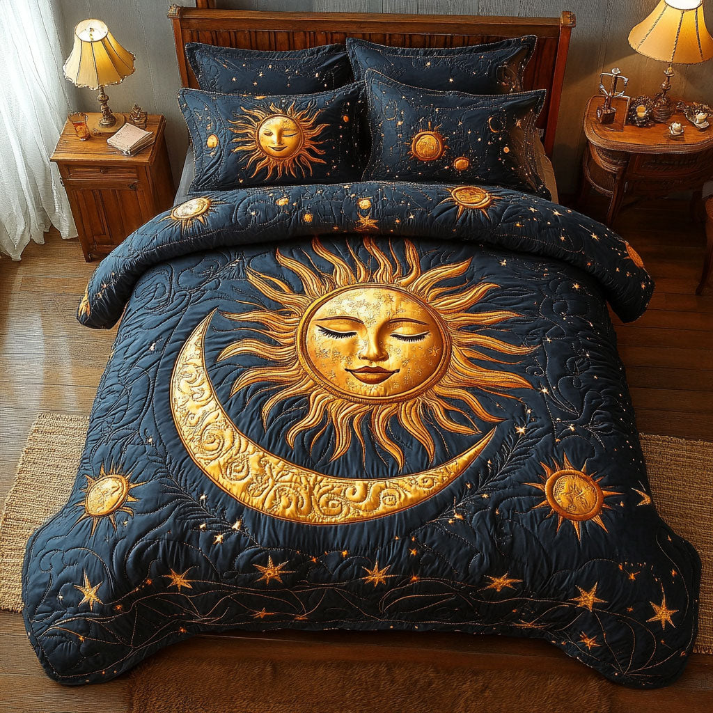 Sun Moon WT0602001CL Quilted Bedding Set