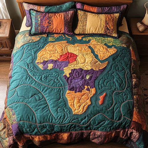 Colorful Map Of Africa WY2802125CL Duvet Cover Set