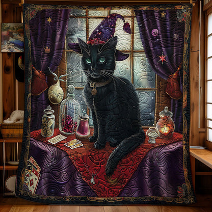Shaman Black Cat WY0801053CL Quilt Blanket