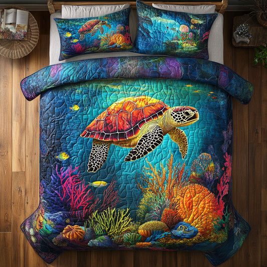 Sea Turtle WT0703064CL Quilted Bedding Set