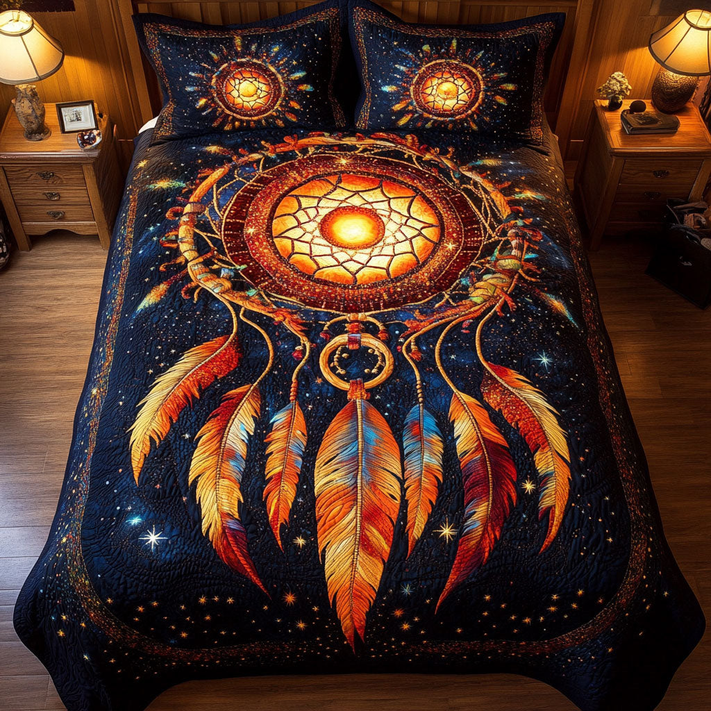 Dreamcatcher Fire WT0703066CL Quilted Bedding Set
