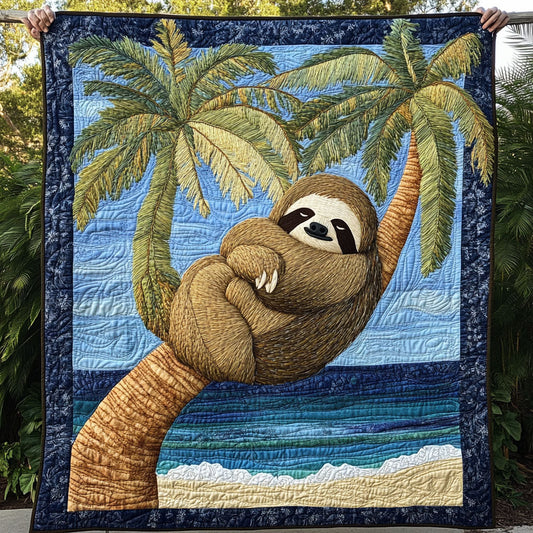 Sloth Beach WX0301058CL Quilt Blanket