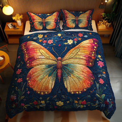 Blooming Butterfly WN1002047CL Quilted Bedding Set