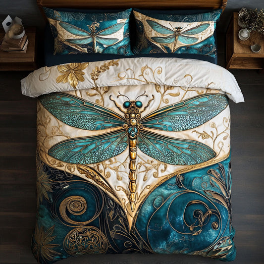 Dragonfly WX2702016CL Quilted Bedding Set
