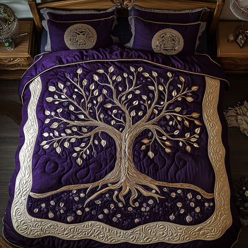 Mystic Tree WY1202054CL Quilted Bedding Set