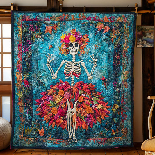 Skeleton Bloom WN1001007CL Quilt Blanket