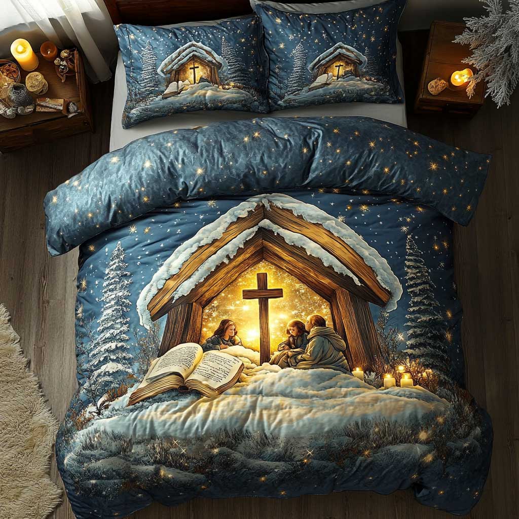 Christianity Bethlehem Peace WN0603061CL Quilted Bedding Set