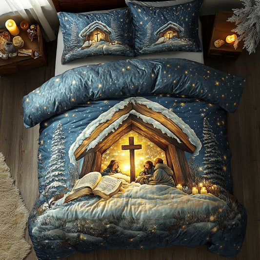 Christianity Bethlehem Peace WN0603061CL Quilted Bedding Set