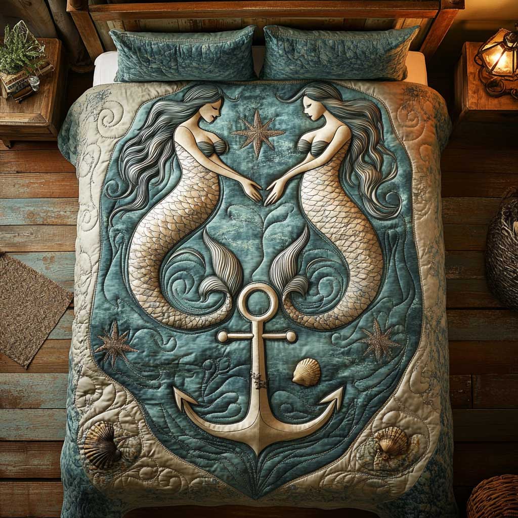 Mermaid Anchor WP2101046CL Duvet Cover Set