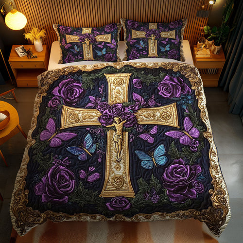 Graceful Cross WN1202070CL Quilted Bedding Set