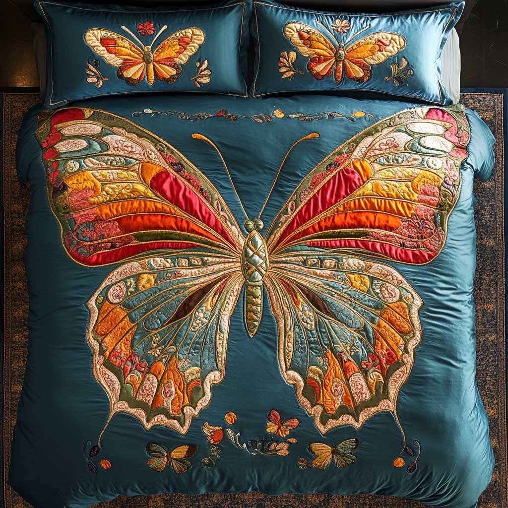 Majestic Butterfly WN1002035CL Quilted Bedding Set