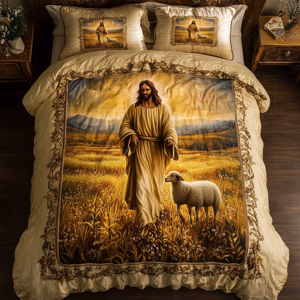 Christianity Sacred Journey WN0603076CL Quilted Bedding Set