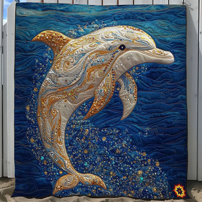 Shimmering Dolphin WY2211010CL Quilt Blanket