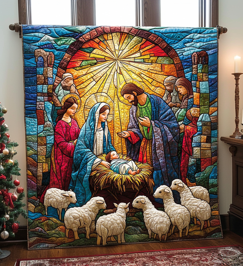 Bethlehem Blessing Quilt Blanket NCU0DV1306