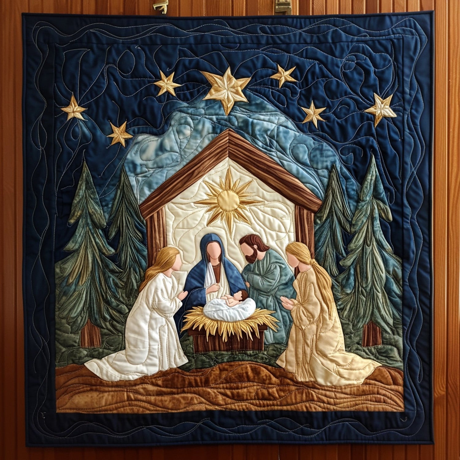 Bethlehem Night Quilt Blanket NCU0PT1441