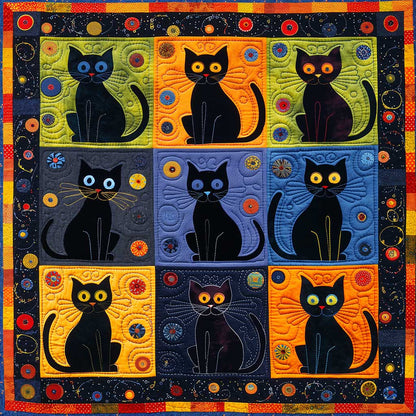Black Cats WJ2008002CL Quilt Blanket