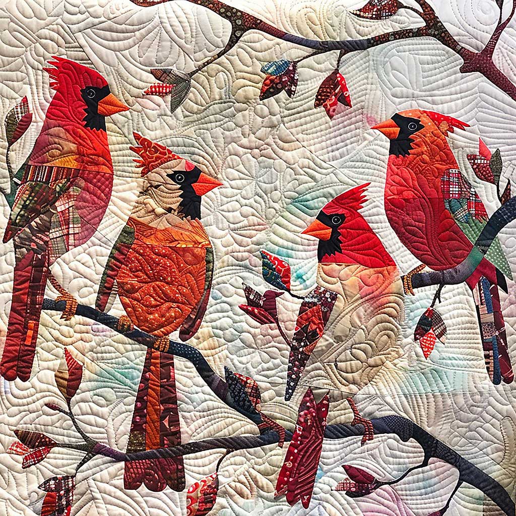 Cardinals And Friends WM1508047CL Quilt Blanket