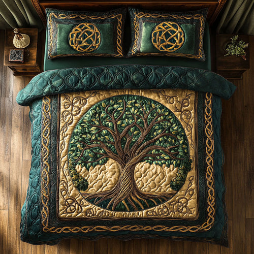 Celtic Tree Of Life WX1302424CL Quilted Bedding Set