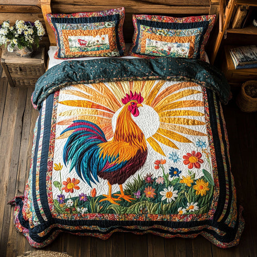 Chicken WX1302431CL Quilted Bedding Set