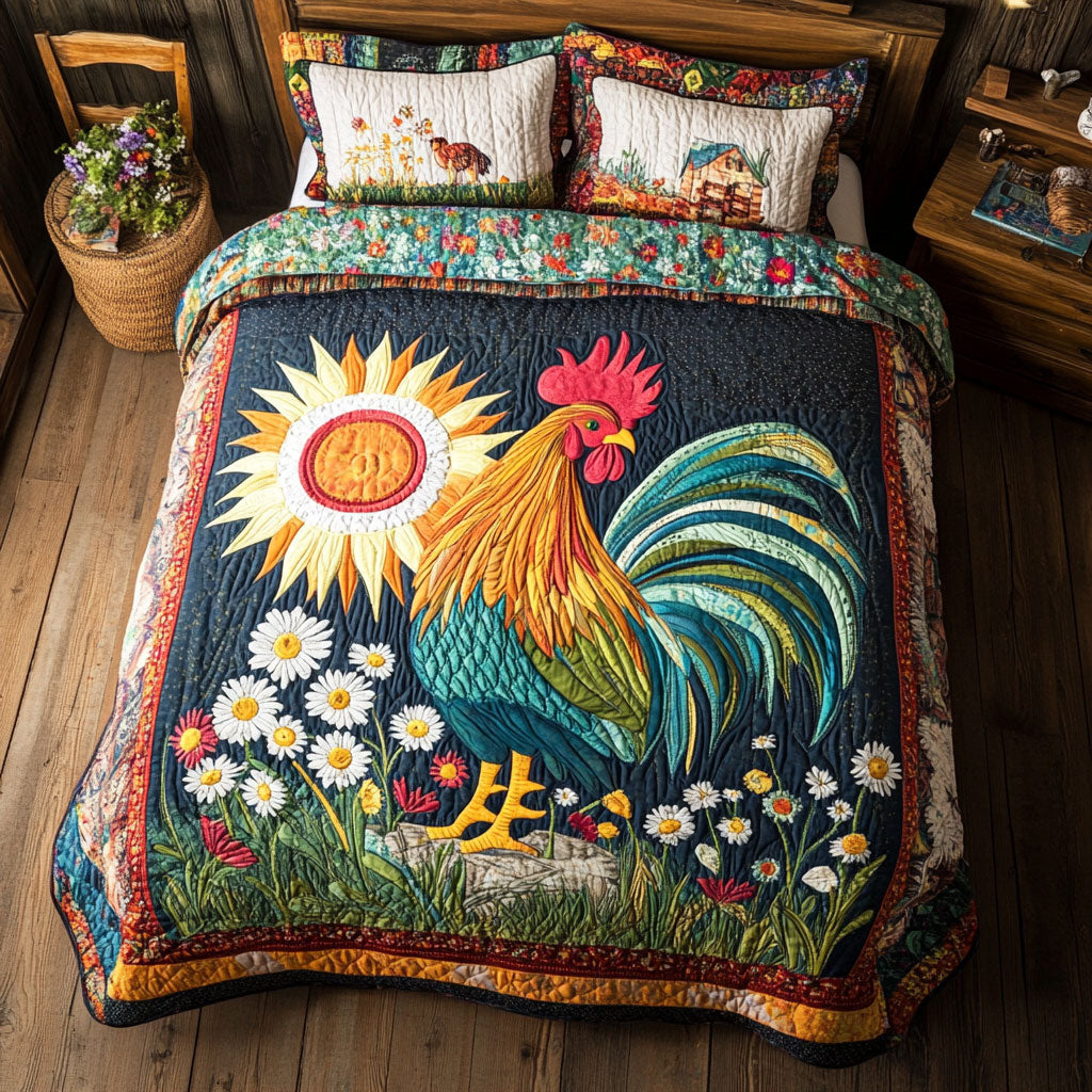 Chicken WX1302433CL Quilted Bedding Set