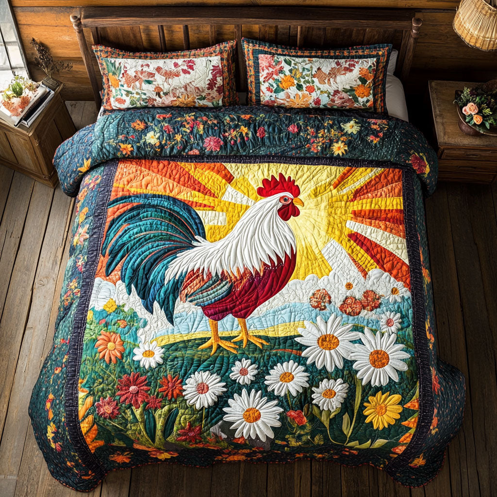 Chicken WX1302434CL Quilted Bedding Set