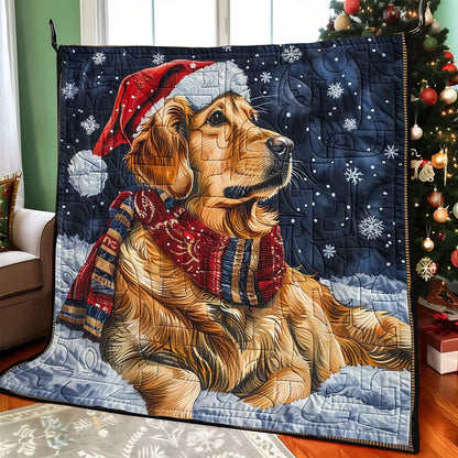 Golden Retriever  Is Intelligent WO1408020CL Quilt Blanket