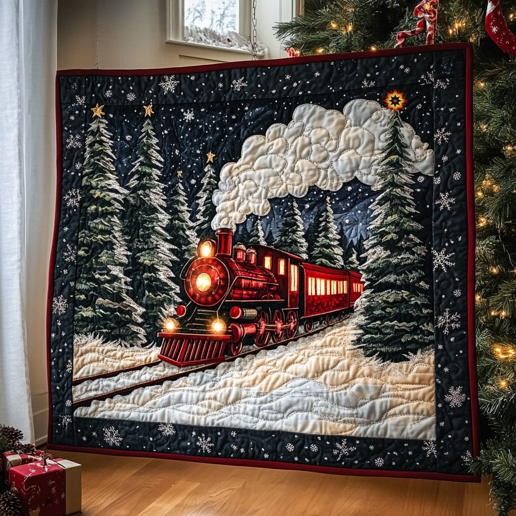 Christmas Train WJ1110009CL Quilt Blanket