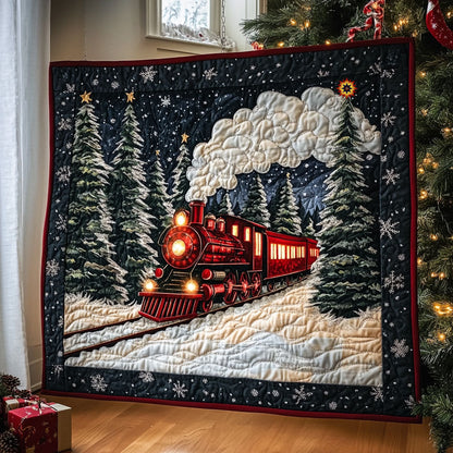 Christmas Train WJ1110009CL Quilt Blanket