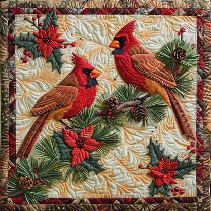 Couple Of Cardinals WM0509028CL Quilt Blanket