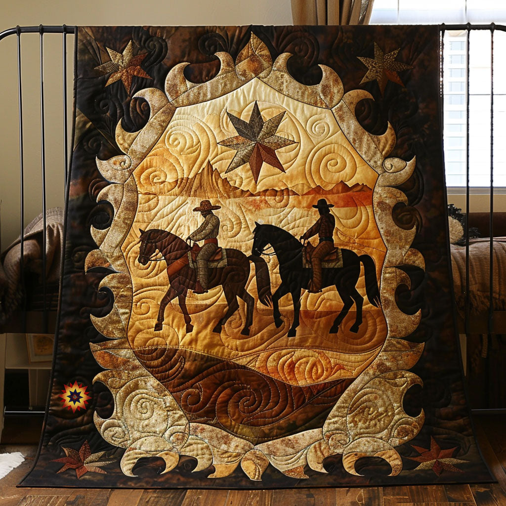 Cowboy Horse WJ1110010CL Quilt Blanket