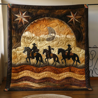 Cowboy Horse WJ1210007CL Quilt Blanket