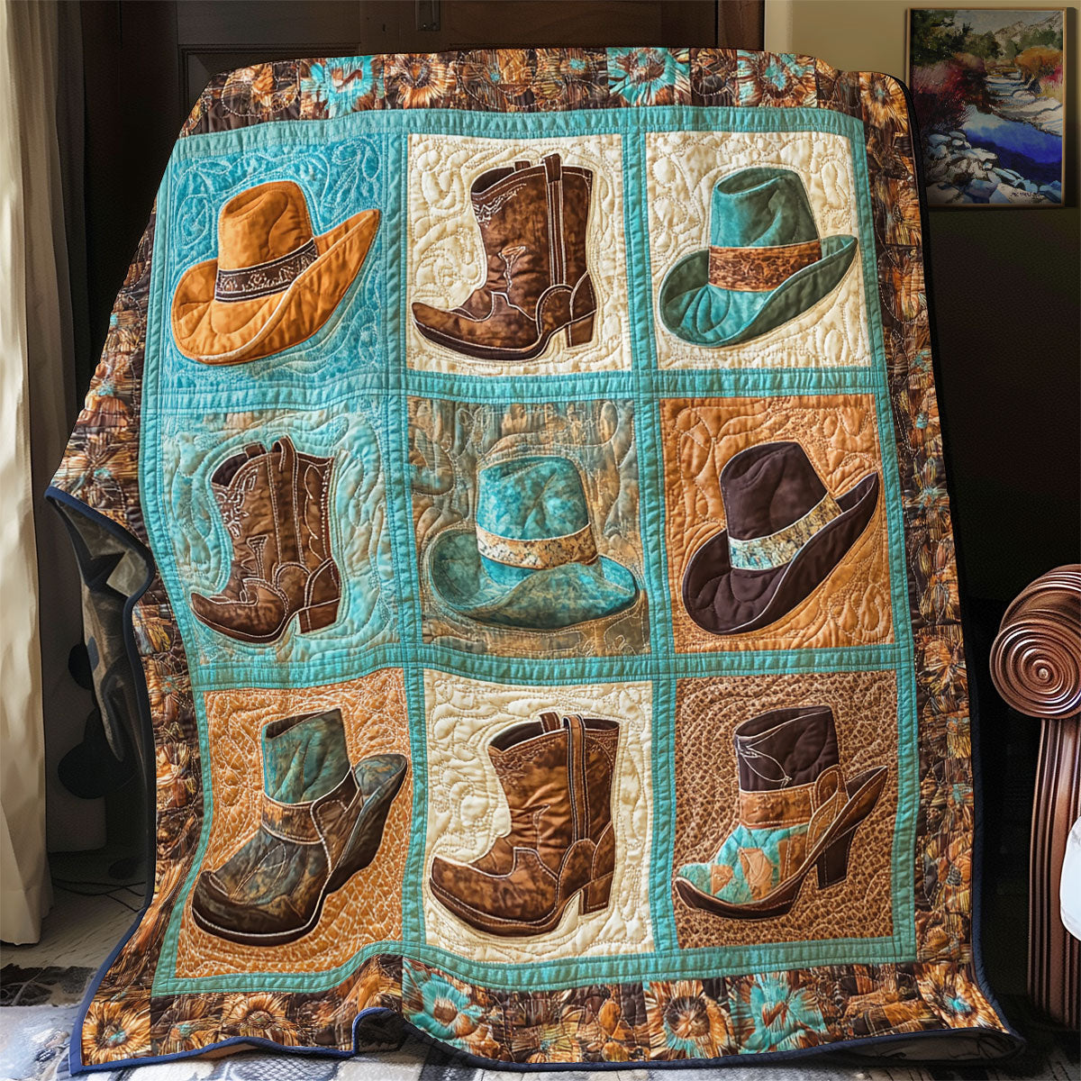 Cowboy WX0702025CL Quilt Blanket