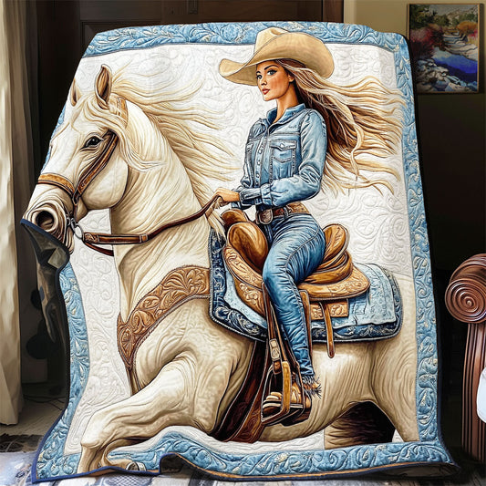 Cowgirl WX0702028CL Quilt Blanket