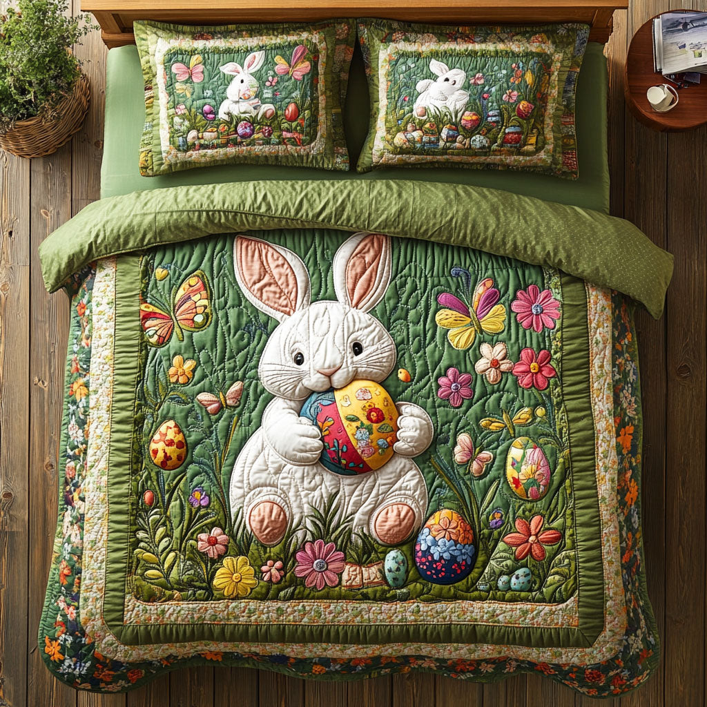 Cute Bunny WX1302438CL Quilted Bedding Set