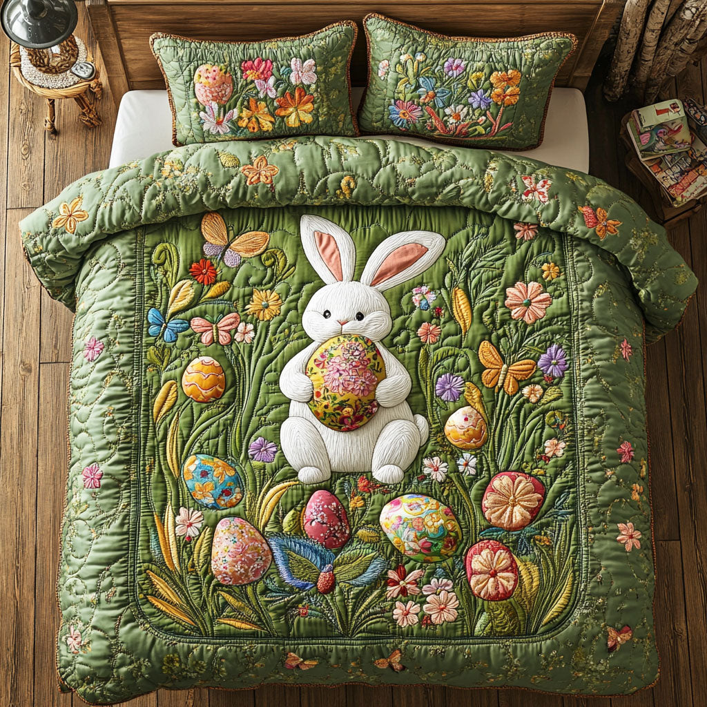 Cute Bunny WX1302443CL Quilted Bedding Set