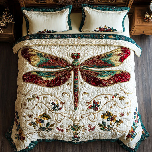 Dragonfly WX1302449CL Quilted Bedding Set