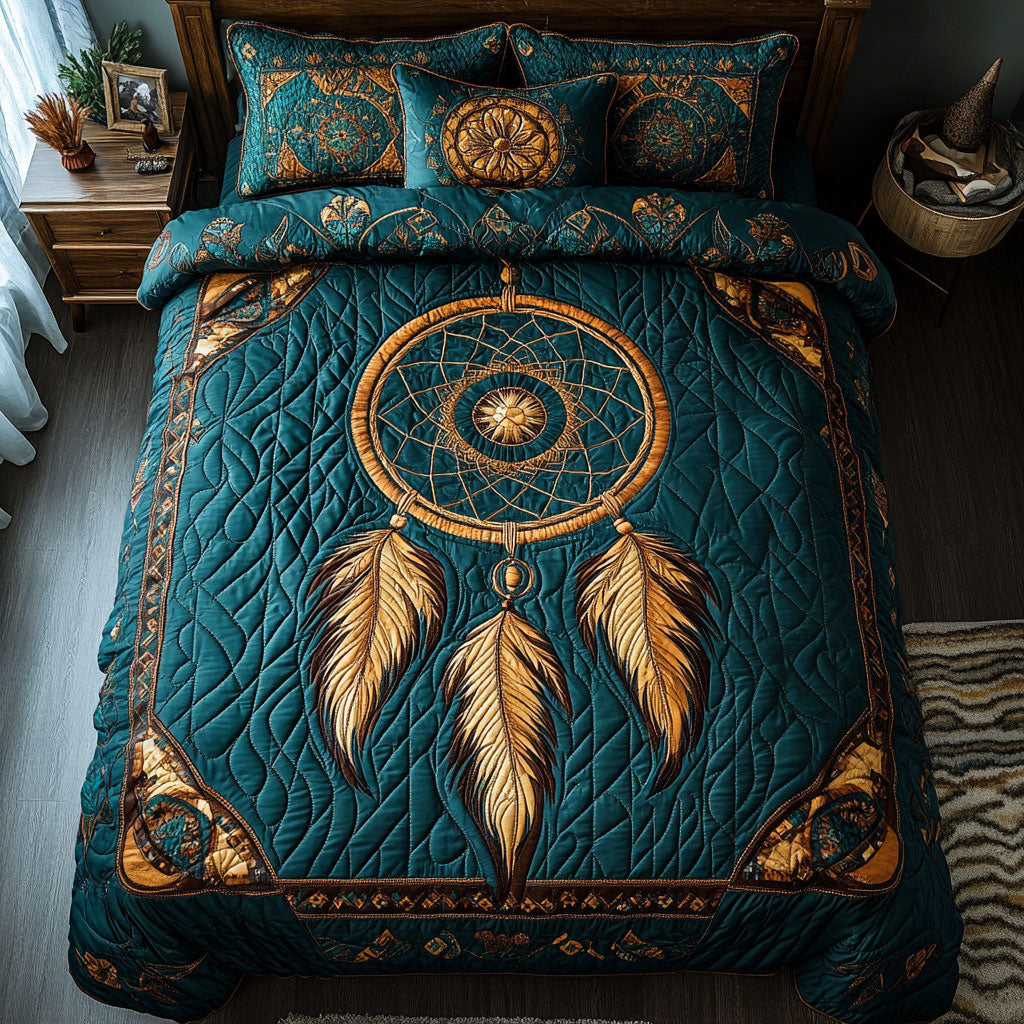 Dreamcatcher WX2402011CL Quilted Bedding Set