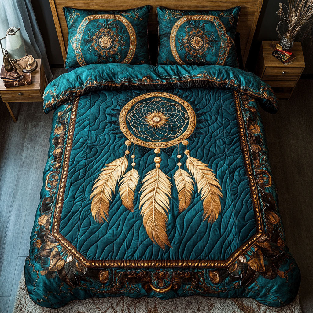 Dreamcatcher WX2402012CL Quilted Bedding Set