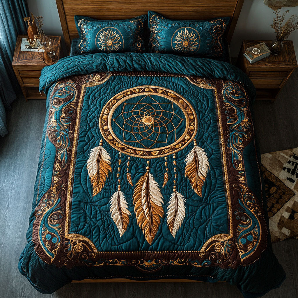 Dreamcatcher WX2402013CL Quilted Bedding Set