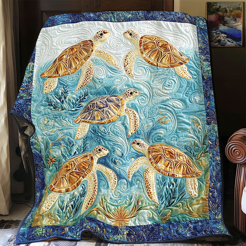 Five Turtle WY1001156CL Quilt Blanket