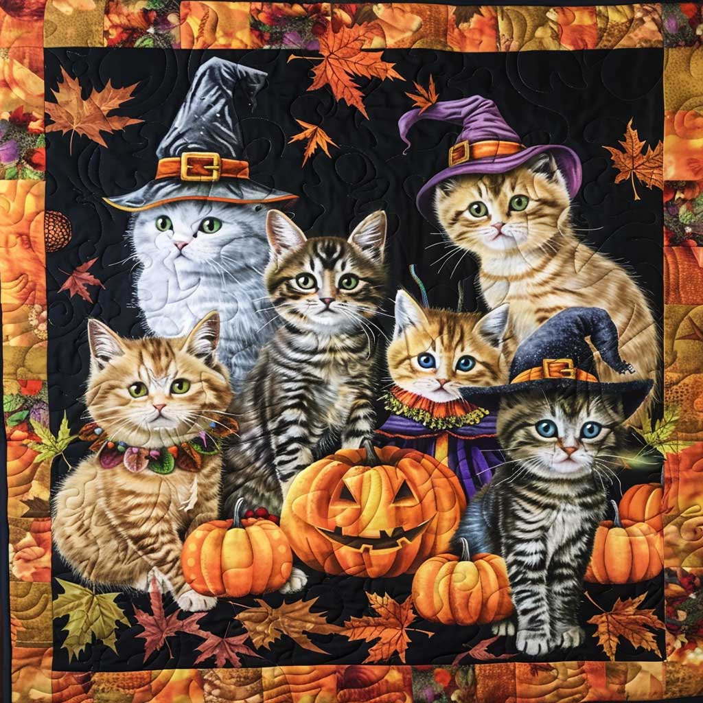 Halloween Cat WJ0609010CL Quilt Blanket