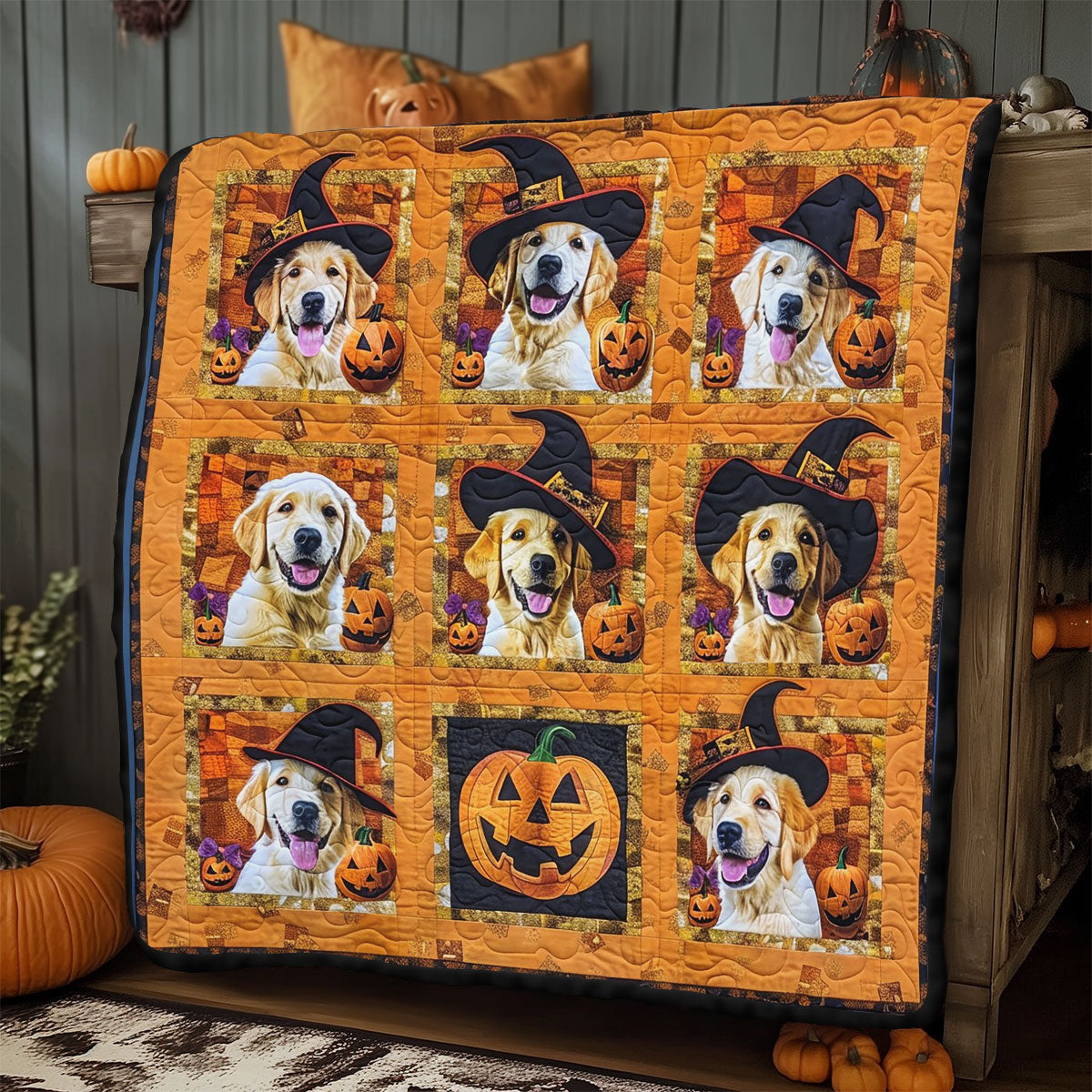 A Dog’s Halloween WO1308011CL Quilt Blanket