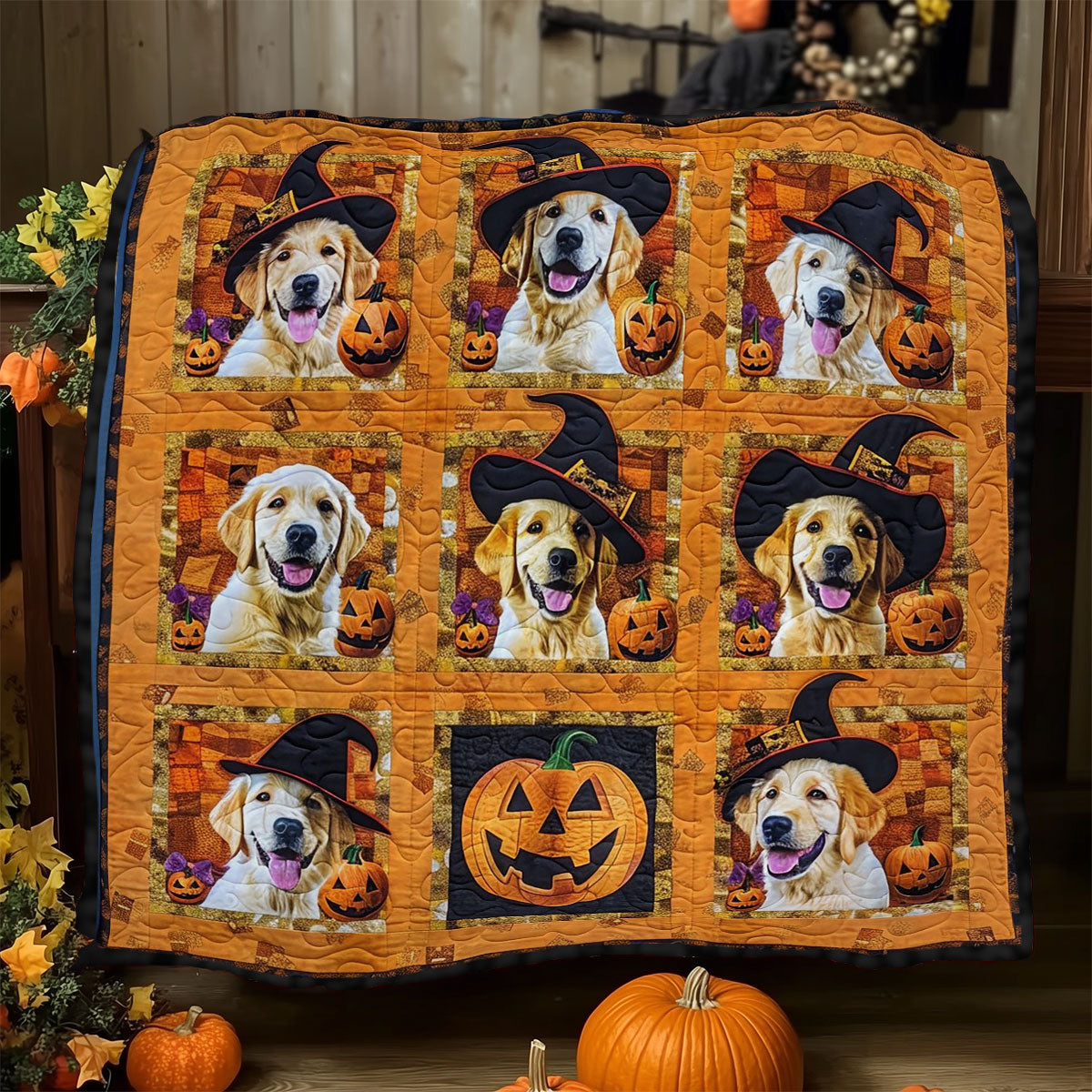 A Dog’s Halloween WO1308011CL Quilt Blanket