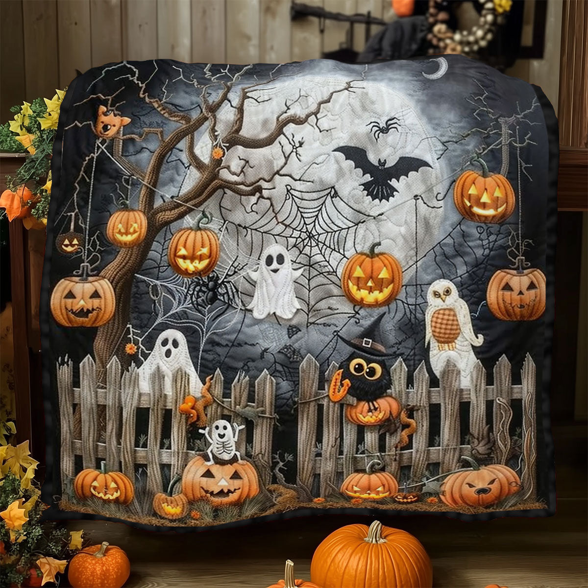 Mysterious Halloween WO1408018CL Quilt Blanket