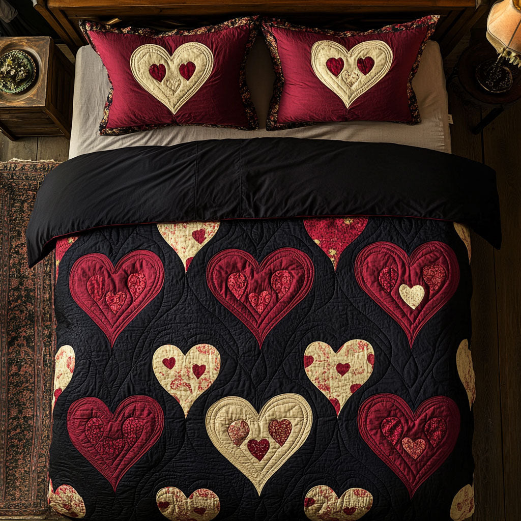 Heart Valentine WX1302461CL Quilted Bedding Set