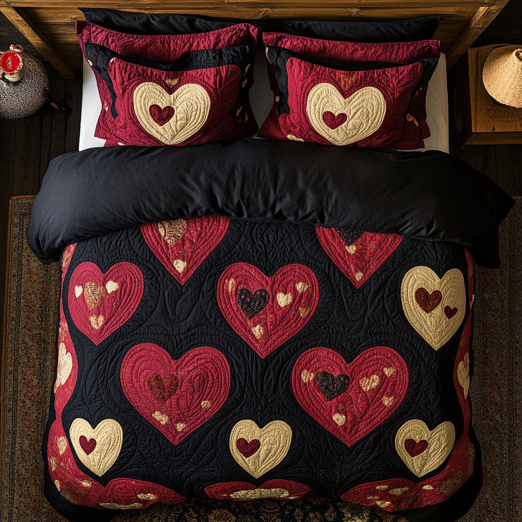 Heart Valentine WX1302463CL Quilted Bedding Set