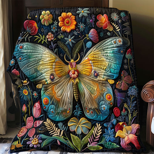 Butterfly At The Night WO2908049CL Quilt Blanket