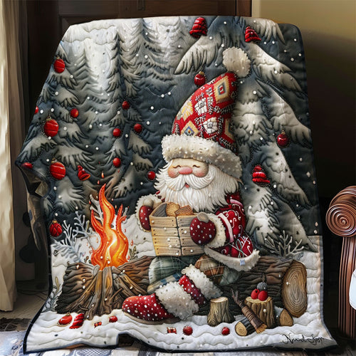 Gnomes By The Fire WO2908032CL Quilt Blanket