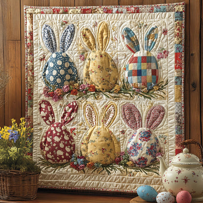 Hoppy Easter Garden WJ1103008CL Quilt Blanket