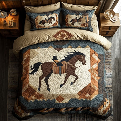 Horse Native American WX1002033CL Quilted Bedding Set